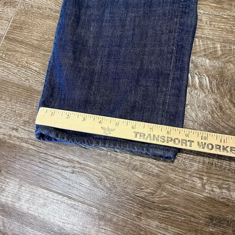 Seven For All Mankind Austyn Jeans Mens Size 36x32 Straight Leg Dark Wash
